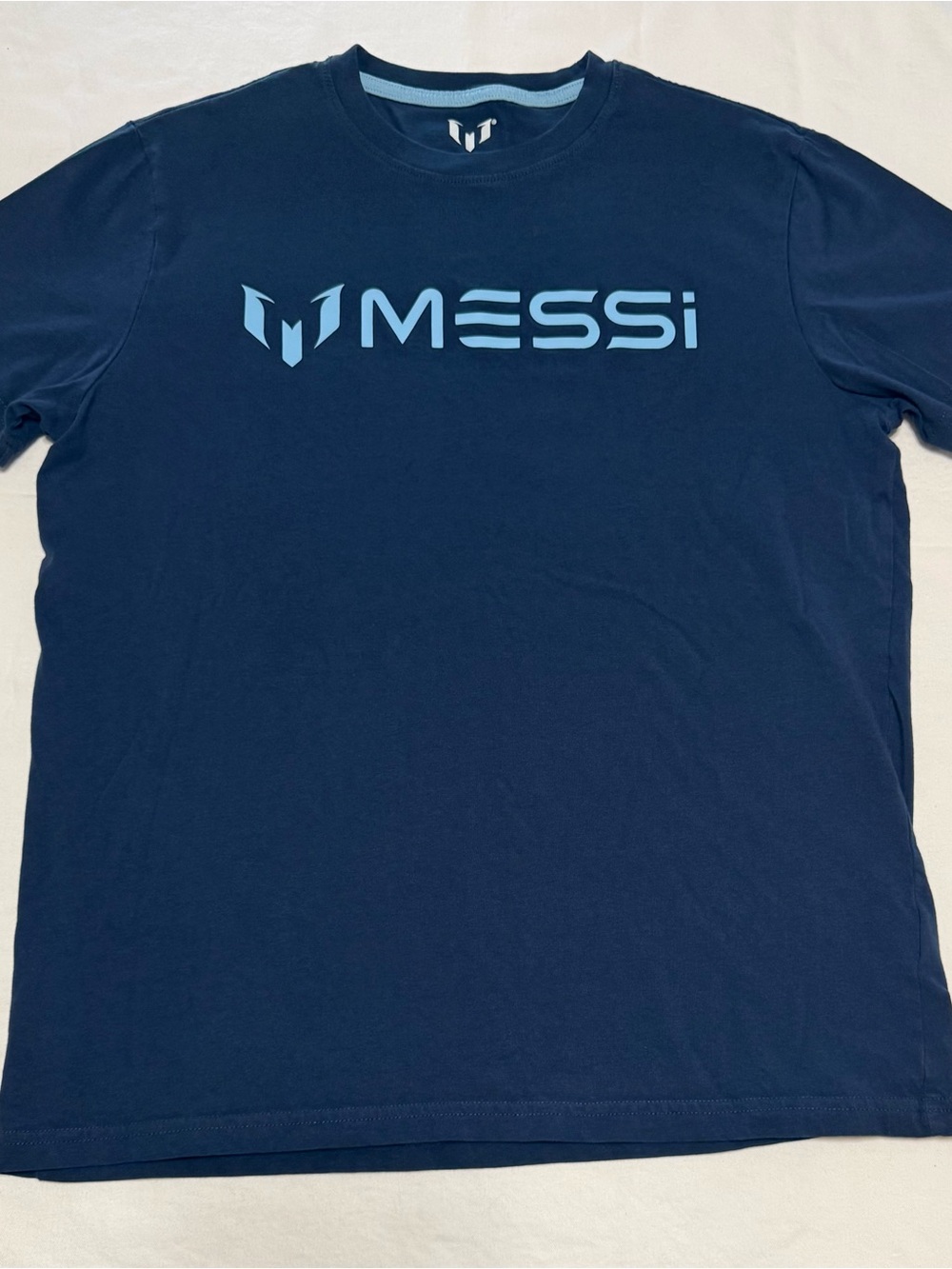 MESSI Men's Short Sleeve Logo Tee in Navy
